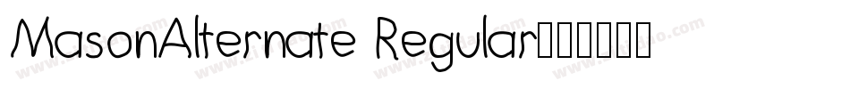 MasonAlternate Regular字体转换
